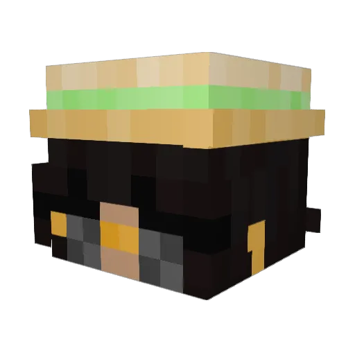 nuvwa Minecraft avatar head, 3D render