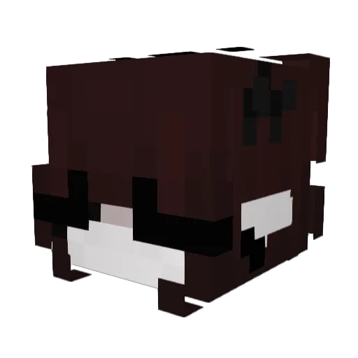 nuwki Minecraft avatar head, 3D render
