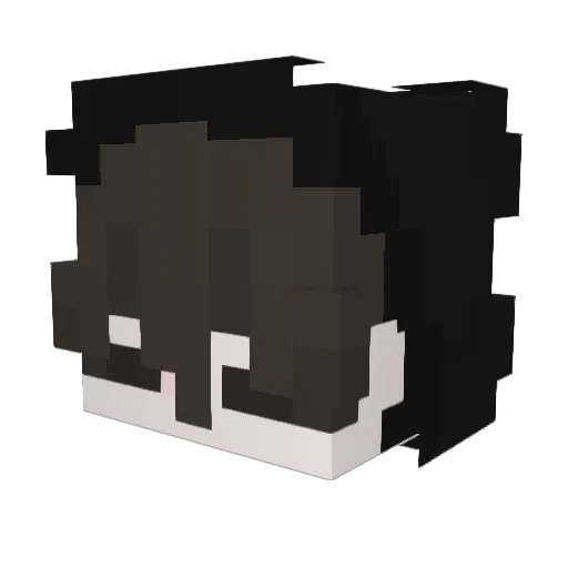 nuwn_ Minecraft avatar head, 3D render
