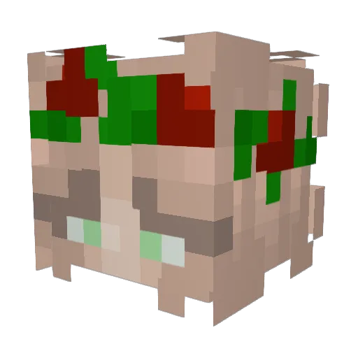 nuxnce Minecraft avatar head, 3D render