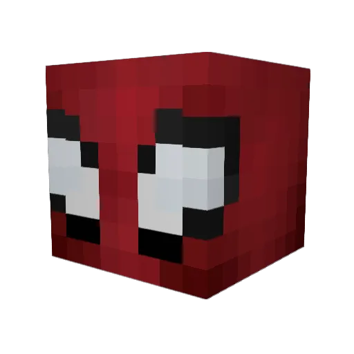 nuxxy1 Minecraft avatar head, 3D render