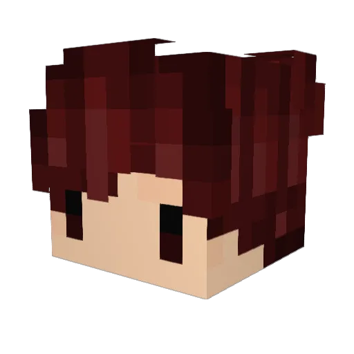 nuysu Minecraft avatar head, 3D render