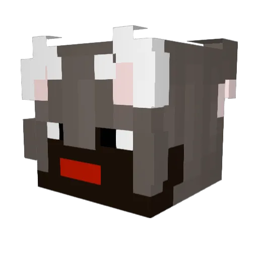 nuzzlez Minecraft avatar head, 3D render