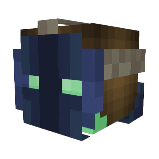 nv121 Minecraft avatar head, 3D render
