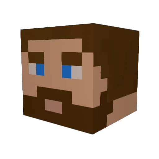 nvcos Minecraft avatar head, 3D render