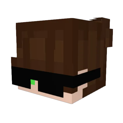 nvct Minecraft avatar head, 3D render