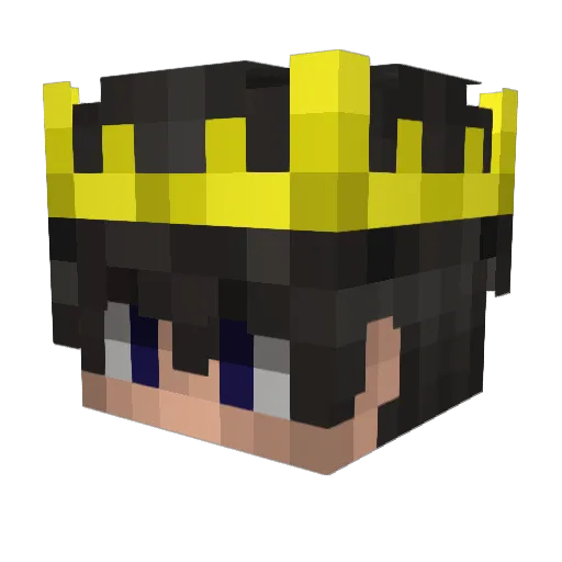nvctv Minecraft avatar head, 3D render