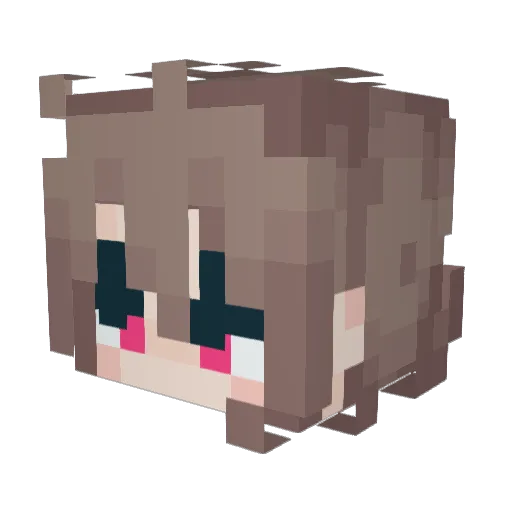 nvember Minecraft avatar head, 3D render