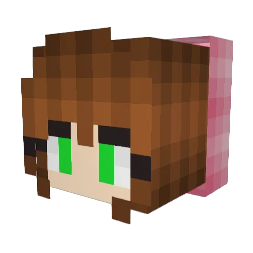 nveratz Minecraft avatar head, 3D render