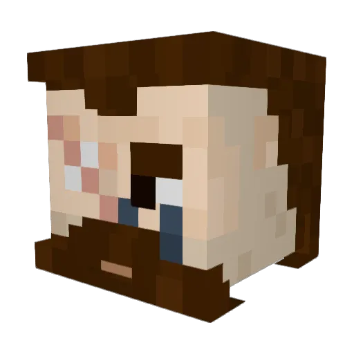 nverberk Minecraft avatar head, 3D render