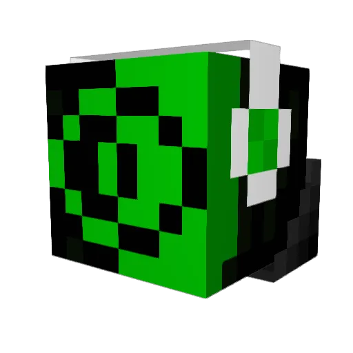 nvidiageforce945 Minecraft avatar head, 3D render