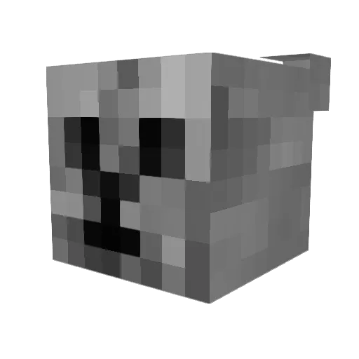 nviiz Minecraft avatar head, 3D render