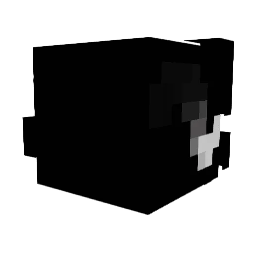 nvnd Minecraft avatar head, 3D render