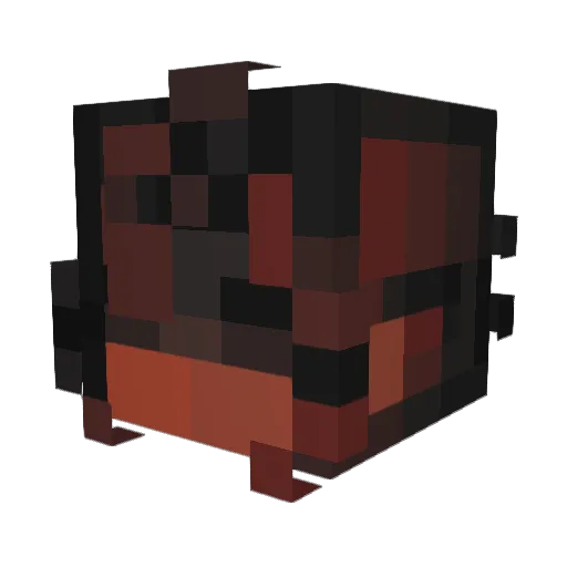 nvrsleeps Minecraft avatar head, 3D render