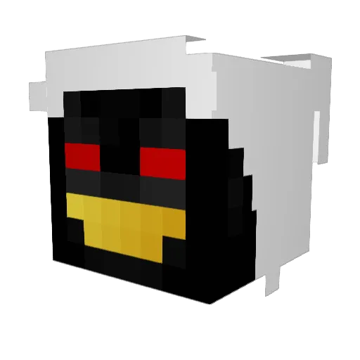 nvx_1998 Minecraft avatar head, 3D render