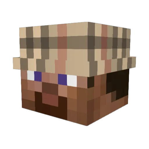 nvxss Minecraft avatar head, 3D render