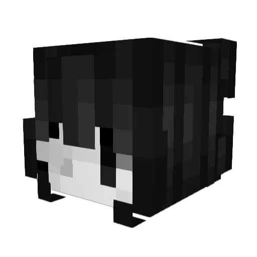 nvzv Minecraft avatar head, 3D render