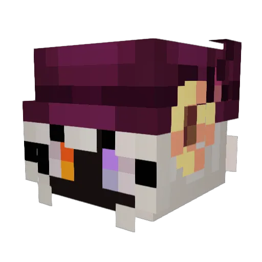 nw3ll Minecraft avatar head, 3D render