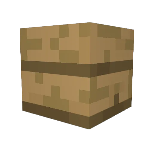 nwait Minecraft avatar head, 3D render