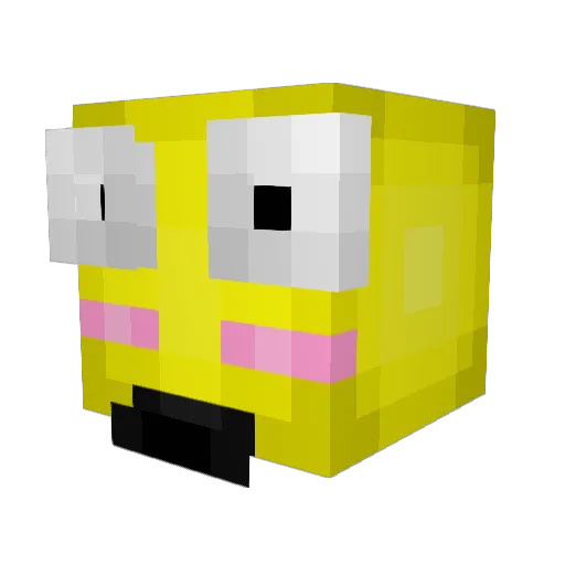 nwefster Minecraft avatar head, 3D render