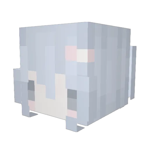 nweku Minecraft avatar head, 3D render