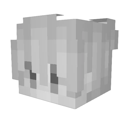 nwex Minecraft avatar head, 3D render
