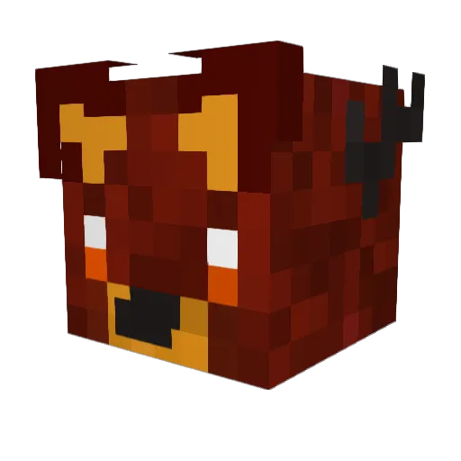 nwlia Minecraft avatar head, 3D render