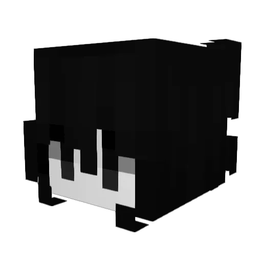 nwnzx Minecraft avatar head, 3D render