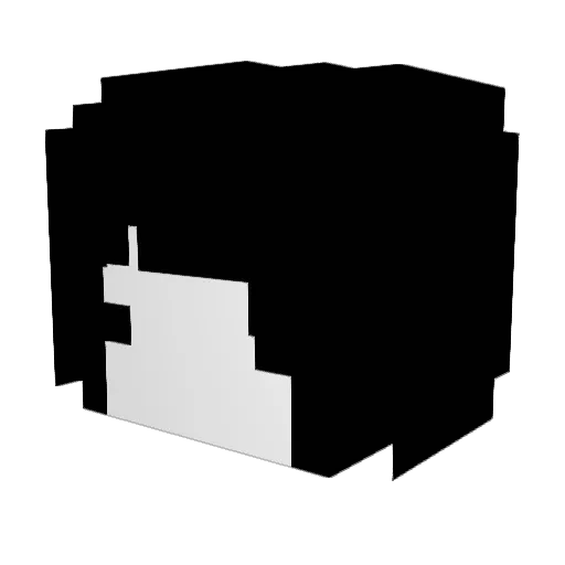 nww Minecraft avatar head, 3D render