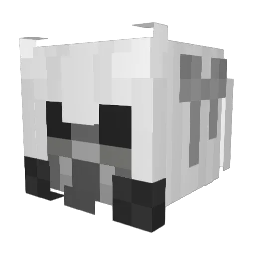 nwwqctine Minecraft avatar head, 3D render