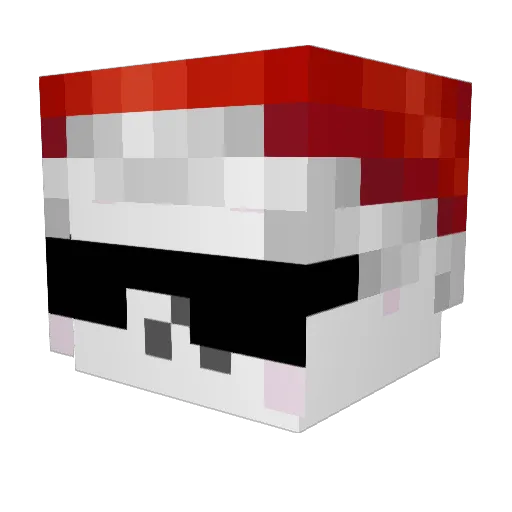 nwzq Minecraft avatar head, 3D render