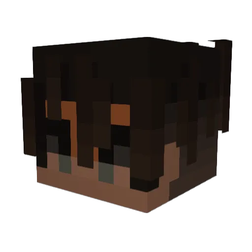 nwzx Minecraft avatar head, 3D render