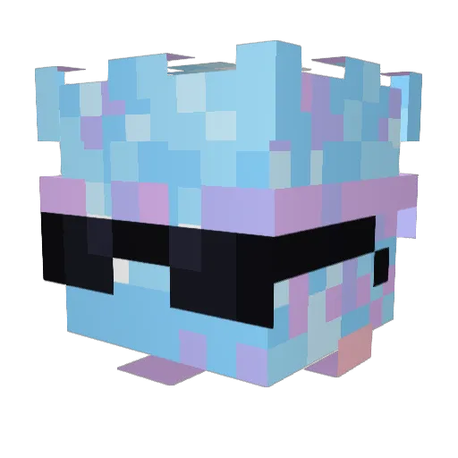 nxHub Minecraft avatar head, 3D render
