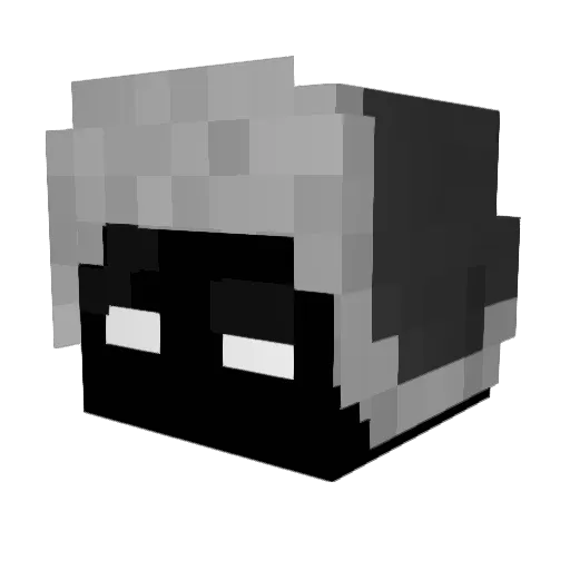 nx_te_ Minecraft avatar head, 3D render