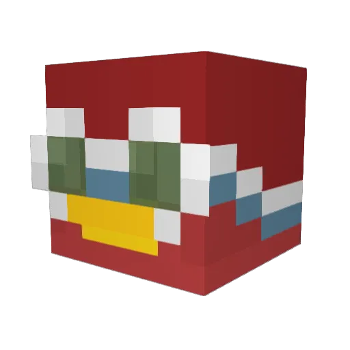 nxbodyy Minecraft avatar head, 3D render