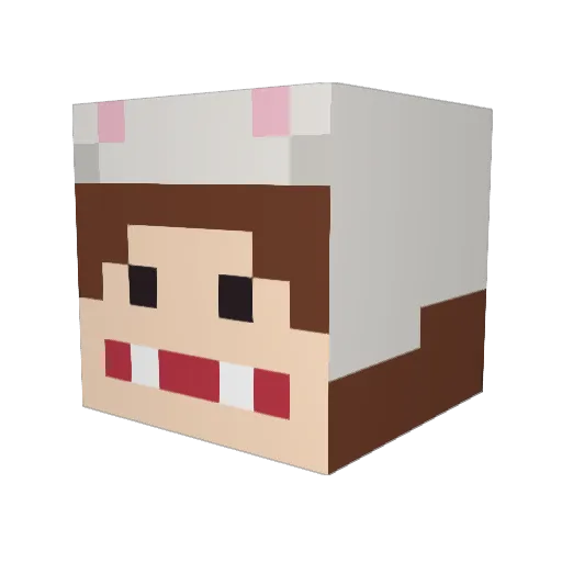 nxccll999 Minecraft avatar head, 3D render