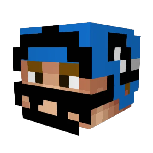 nxchttisch Minecraft avatar head, 3D render