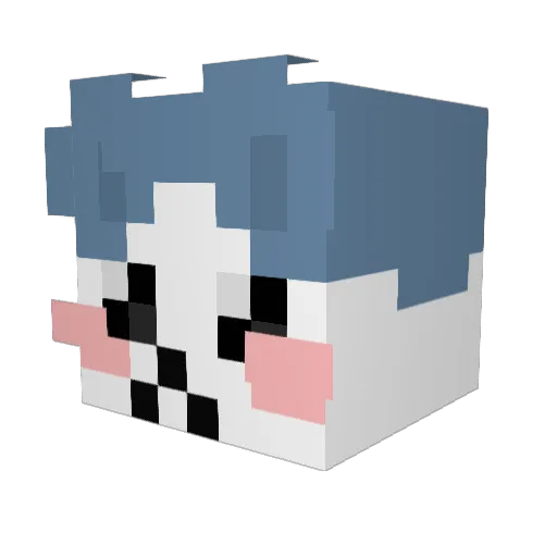 nxdcat Minecraft avatar head, 3D render