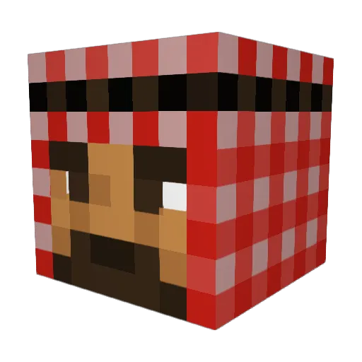 nxf2 Minecraft avatar head, 3D render