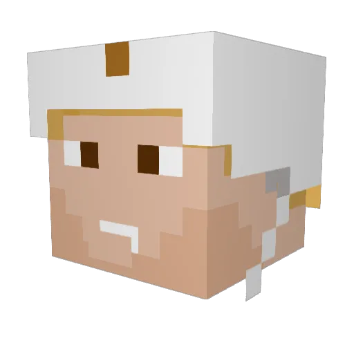 nxfg Minecraft avatar head, 3D render
