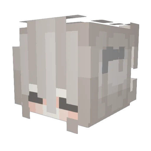 nxhyz Minecraft avatar head, 3D render