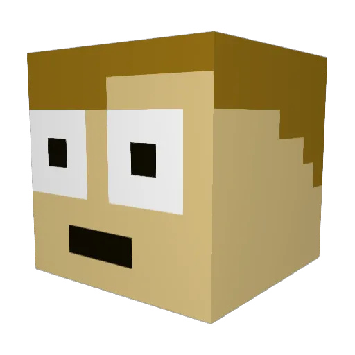 nxkypvp Minecraft avatar head, 3D render
