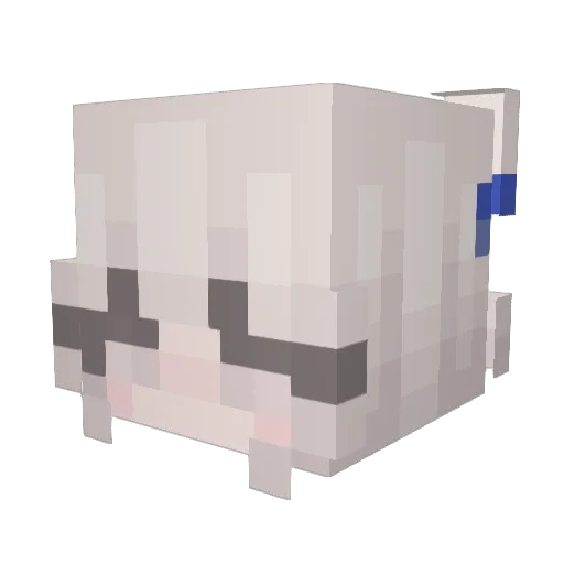 nxmaiki Minecraft avatar head, 3D render