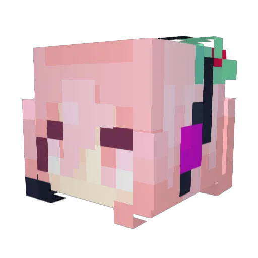 nxote Minecraft avatar head, 3D render