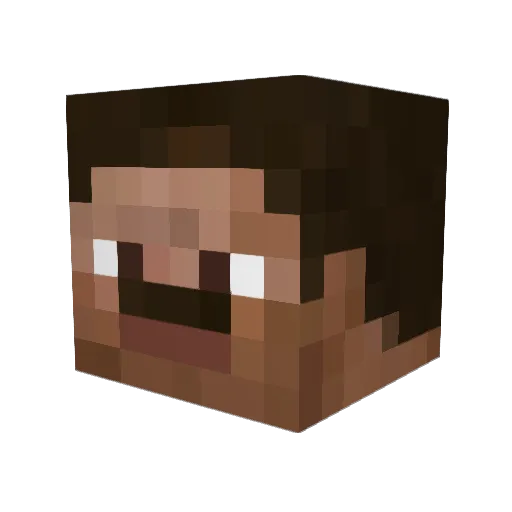 nxrada Minecraft avatar head, 3D render