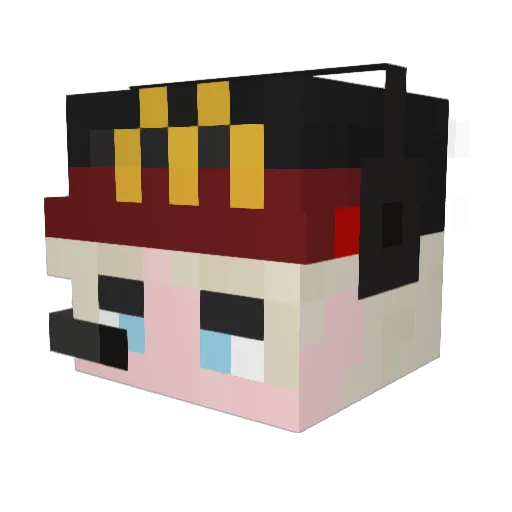 nxreq Minecraft avatar head, 3D render
