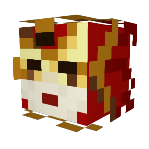 nxtn1n4 Minecraft avatar head, 3D render