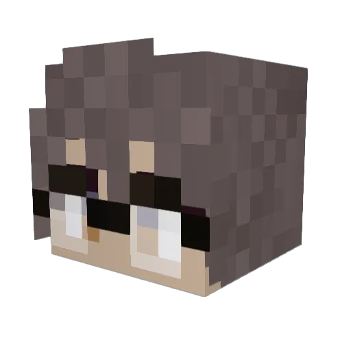 nxtom Minecraft avatar head, 3D render