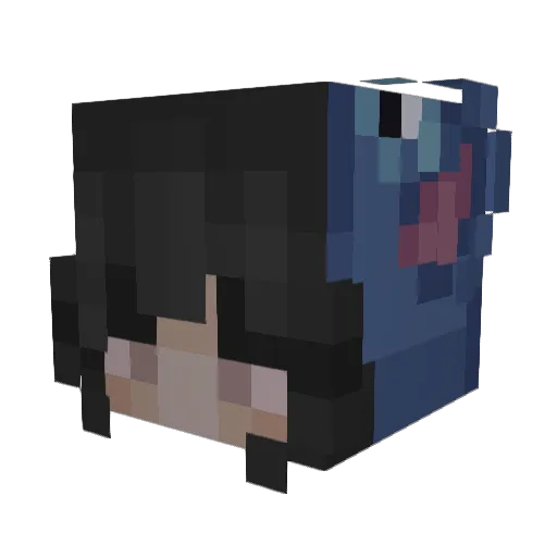 nxtxrye Minecraft avatar head, 3D render