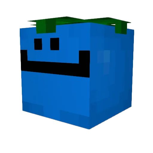 nxty Minecraft avatar head, 3D render